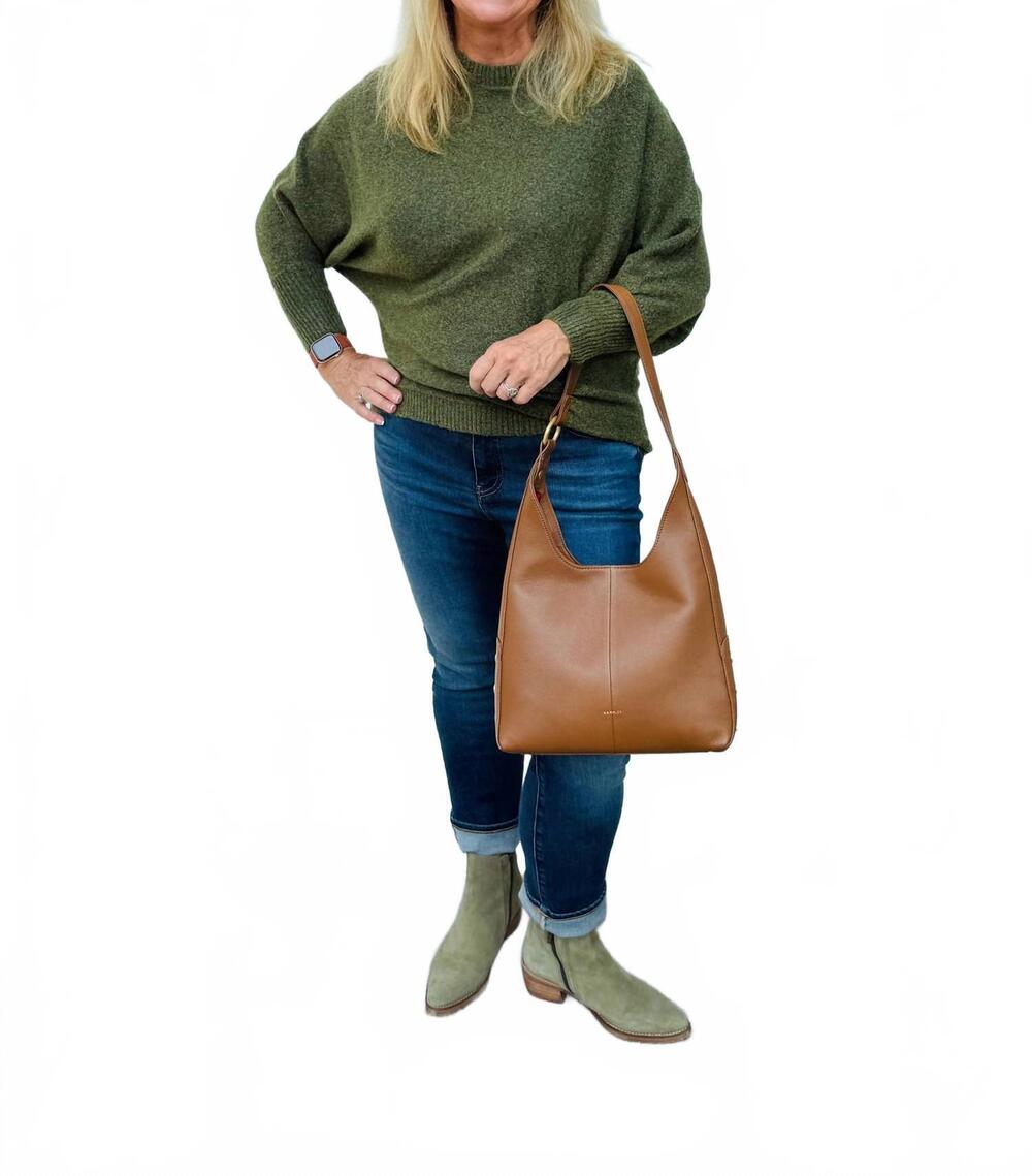 NEW KERISMA women's relaxed sweater in olive